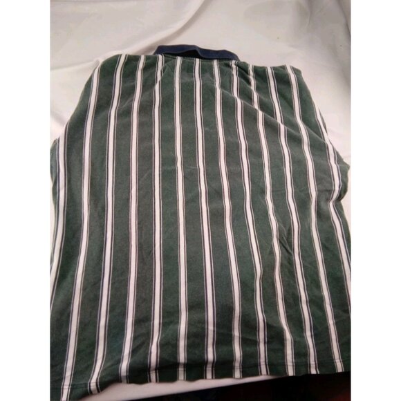 Mens Structure Green White Blue Stripped Pullover Shirt Size XL - Picture 3 of 3